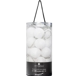 Atmosphera Créateur D'Intérieur Guirlande Lumineuse Intérieure<Guirlande LED 20 boules - blanc L435 cm - Atmosphera