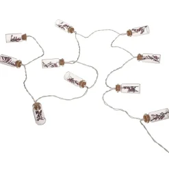 Atmosphera Créateur D'Intérieur Guirlande LED à pile - 10 fleurs - verre - violet - L165 cm - Atmosphera
