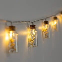 Atmosphera Créateur D'Intérieur Guirlande Lumineuse Intérieure<Guirlande LED à pile - 10 fleurs - verre - L165 cm - Atmosphera