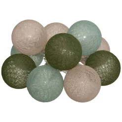 Atmosphera Créateur D'Intérieur Guirlande LED à piles 10 boules- Jaune- Atmosphera