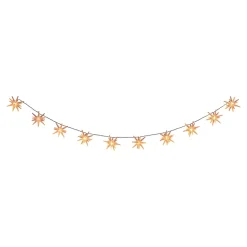 Outlet Näve Guirlande lumineuse à 10 LED 'ETOILES 3D' - Décoration de Noël en plastique blanc, avec LED fixes