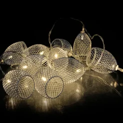 The Home Deco Factory Guirlande Lumineuse Intérieure<Guirlande lumineuse en métal 10 LED Cage - L. 175 cm