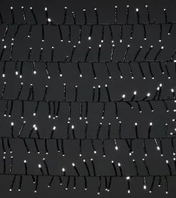 Sale Guirlande lumineuse LED intérieure et extérieure blanc froid câble vert 8 fonctions 37,5 m