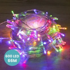 Skylantern Guirlande Lumineuse Intérieure<Guirlande Lumineuse 66m Câble Transparent 600 Leds Multicolore