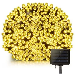 Best Lumisky Guirlande lumineuse solaire 8 modes YOGY SOLAR WARM 400 Jaune Plastique 3.90M
