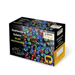 Sale La Boutique De Noel Guirlande solaire à LED multifonction 5.9 mètres Noir