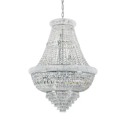 Best Ideal Lux DUBAI - Plafonnier Intérieur Suspension 24 Lumières Chrome, E14