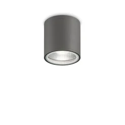 Ideal Lux Plafonnier Extérieur<GUN - Plafonnier extérieur à 1 lumière, anthracite IP44, GU10