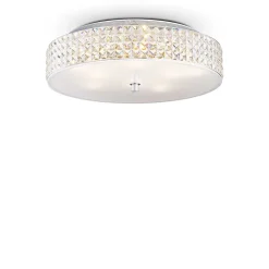 Best Ideal Lux Roma - Grand plafonnier à 9 ampoules au fini chrome, G9