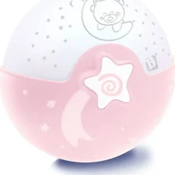 Infantino Veilleuse À Pile<- Lampe Projecto Rose - Lumiere Douce Reglable - Portable - Materiaux Surs