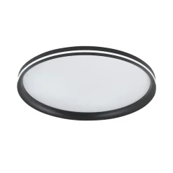 Fabas Luce Applique Pour Salon|Applique Murale Pour Cuisine<Isy - Plafonnier LED Aluminium - LED intégrée 52W IP20 Noir