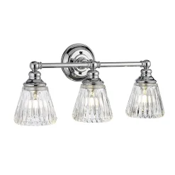 Sale Elstead Lighting Keynes Applique 3 Lumières Chrome Poli IP44