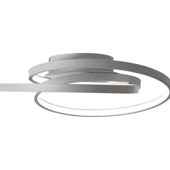 Best Brilliant LABYRINTH Plafonnier gris LED intégrée 44W métal/acrylique ampoule incluse