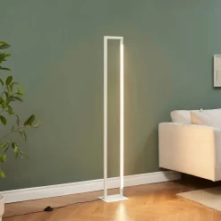 Best Kosilum Lampadaire blanc avec pied pivotant variateur intégré 140 cm - Laka