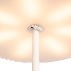 Best Qazqa Lampadaire d'extérieur blanc rechargeable à intensité variable 3 niveaux - Keira