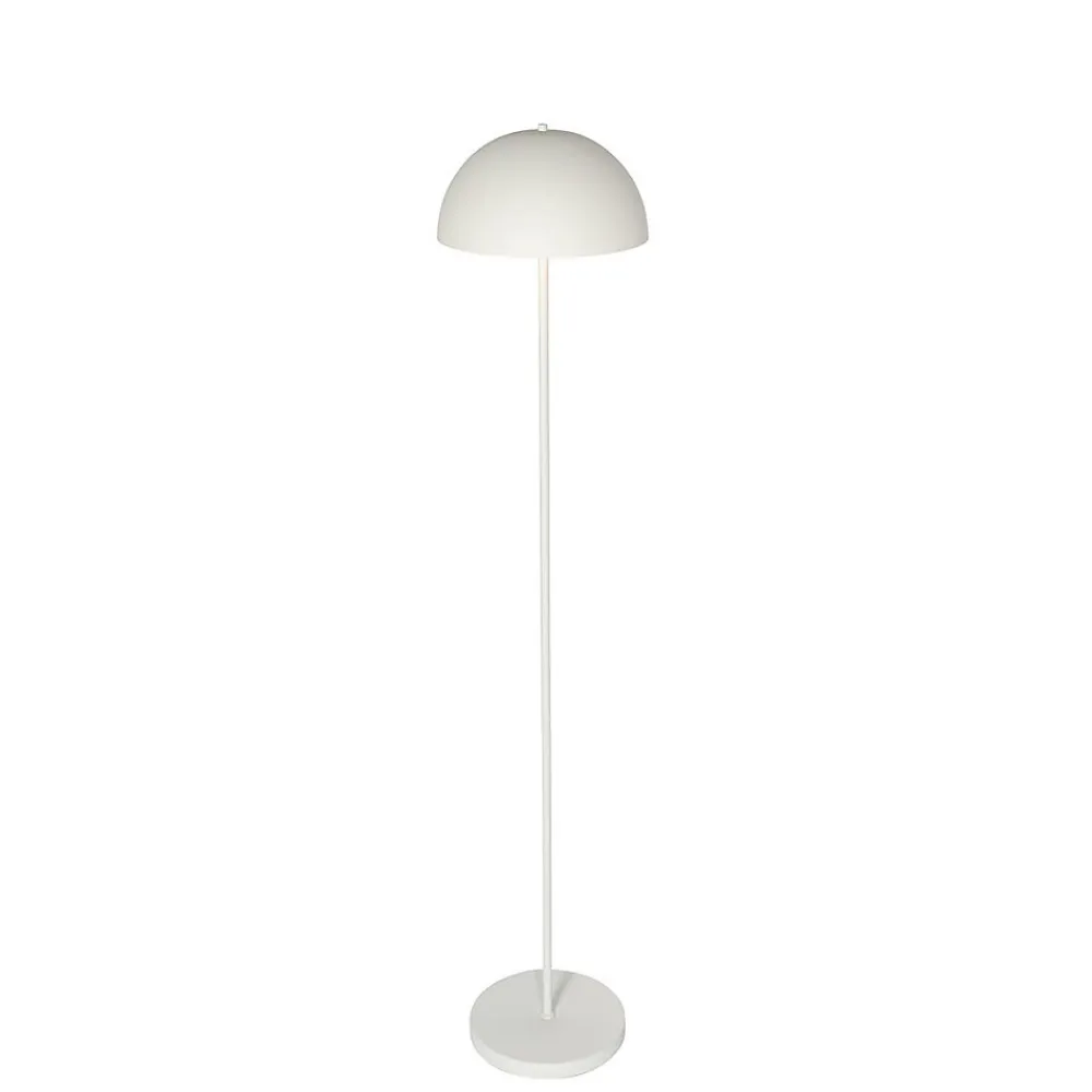 Best Qazqa Lampadaire d'extérieur blanc rechargeable à intensité variable 3 niveaux - Keira