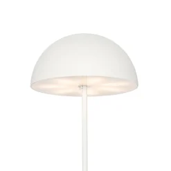 Best Qazqa Lampadaire d'extérieur blanc rechargeable à intensité variable 3 niveaux - Keira