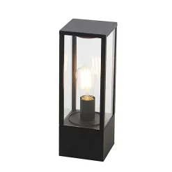 Best Qazqa Lampadaire d'extérieur intelligent noir 40 cm IP44 avec WiFi ST64 - Charlois