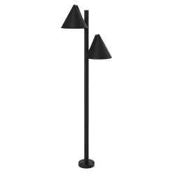 Best GoodHome Lampadaire Eriksson taille M LED intégrée 1200lm 17W IP44 noir