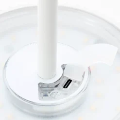Best Brilliant Lampadaire extérieur MACOBO blanc mat acier inoxydable/acrylique - LED intégrée 3,4W