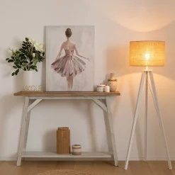 Atmosphera Créateur D'Intérieur Lampadaire Intérieur<Lampadaire trépied Elva - bois - H143 cm - Atmosphera