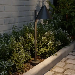 Discount GoodHome Lampe à piquer extérieure Eriksson LED intégrée 300 lm IP44 noir vendue par 3 pièces
