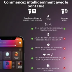 Philips Hue Luminaire Et Éclairage Connectés|Luminaire Et Éclairage Connectés<Lampe à poser dimmable Bluetooth IP20 Demi sphère 530lm 6W multicolore