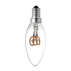 Ampoule Décorative Led<Lampe Ampoule E14 LED Filament Spirale Verre Clair