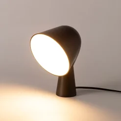Alpinaluz Lampe De Bureau<Lampe de table en ABS noir Design moderne et compact, douille E14
