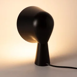 Alpinaluz Lampe De Bureau<Lampe de table en ABS noir Design moderne et compact, douille E14