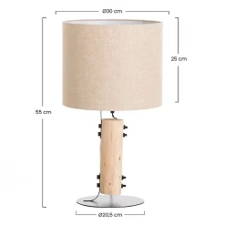 Clearance 7H Sevenon Lampe de table Magma naturelle 30x30x55cm 7hSevenOn Deco
