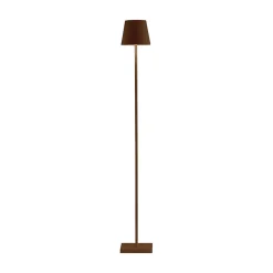 Zafferano Lampadaire Intérieur<Lampe LED rechargeable et dimmable Poldina Pro L Corten 122cm avec batterie jusqu'à 12 heures