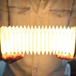 Gingko Veilleuse Sur Batterie<Lampe Smart Accordion en Bois -