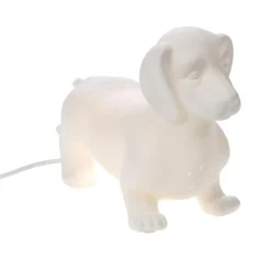 Amadeus Veilleuse Sur Prise<Lampe Teckel en porcelaine 12x26x19cm