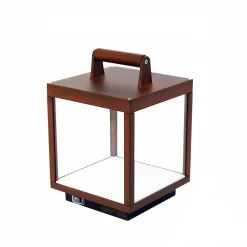 Beneito & Faure Lampadaire Extérieur<Lanterne à visière LED Corten alimentée par batterie 5W, IP54