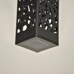 Corep Éclairage Solaire|Spot À Encastrer Et À Piquer Extérieur<Lanterne carrée à piquer d'extérieur solaire LED integrée Macapa noir 0.12W