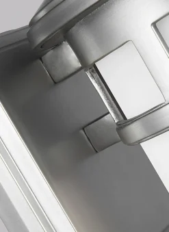Sale Elstead Lighting Lanterne murale d'extérieur à 1 lumière Elstead Newport, acier brossé peint, IP44, E27