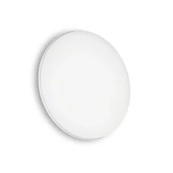 Ideal Lux Plafonnier Extérieur<LED Extérieure Ronde Simple Flush Blanc IP65, 3000K