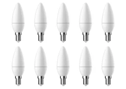 Diall Ampoule E14, Petit Culot À Visser<Lot 10 ampoules LED flamme E14 250lm 2.2W = 25W Ø3.5cm blanc neutre