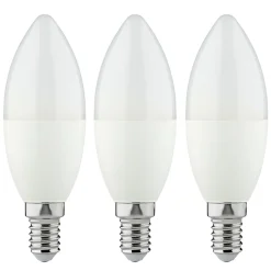 Diall Ampoule E14, Petit Culot À Visser<Lot 3 ampoules LED flamme E14 806lm 6.5W = 60W Ø3.7cm blanc chaud