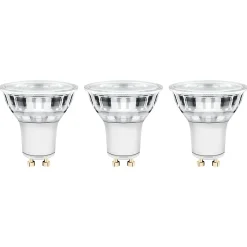 Clearance Diall Lot 3 ampoules LED spot réflecteur GU10 345lm 3.6W = 35W Ø5cm blanc chaud