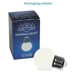 Skylantern Guirlande Lumineuse Extérieure<Lot de 10 Ampoules Guirlande Guinguette Led E27 Blanc Chaud - 1.5W