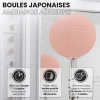 Best Skylantern Lot de 12 Boules Japonaises Pêche 30 cm