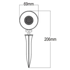 Digilamp Spot À Encastrer Et À Piquer Extérieur<Lot de 2 Spots LED extérieur à piquer Spot de jardin blanc neutre IP65 lumière de jardin