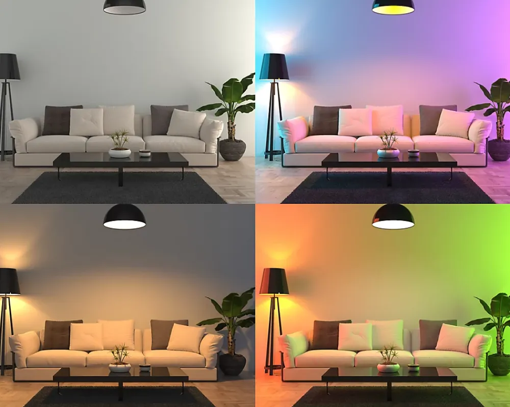 Ampoule Connectée<Lot de 4 x Ampoule GU10 LED connectée RVB 4,8W 380 lm