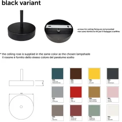 Best Lumicom - CASSINI Plafonnier, 1XE27, max 42W, métal, blanc mat, D40cm