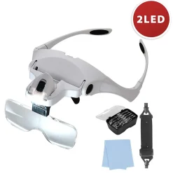 Sale Velamp Lunettes LED avec loupe. 5 dioptries interchangeables