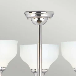 Best Elstead Lighting Lustre Cheadle 3 lumières - Chrome Poli