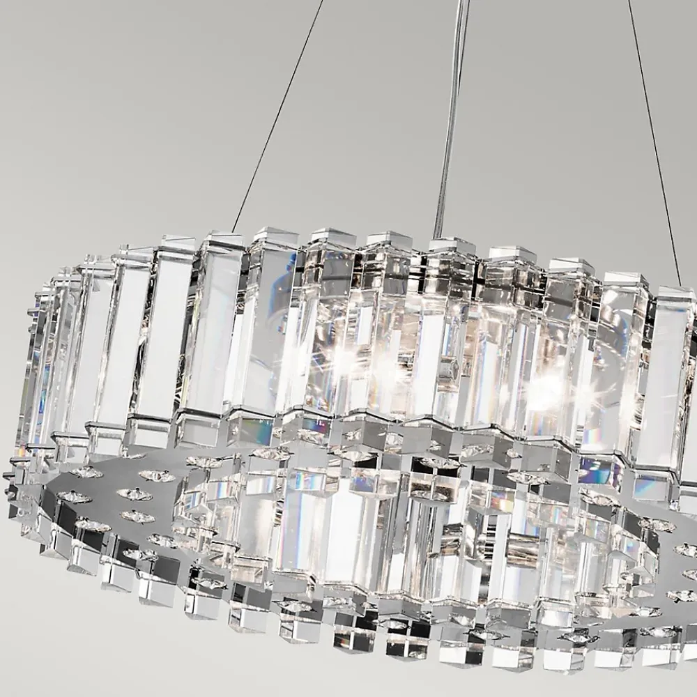 Discount Elstead Lighting Lustre Crystal Skye 8 lumières