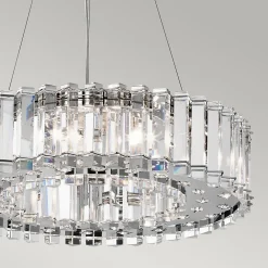 Discount Elstead Lighting Lustre Crystal Skye 8 lumières